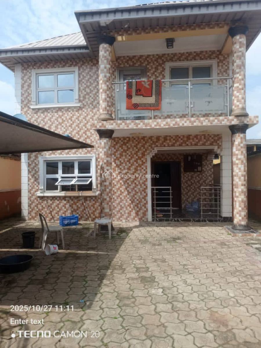 Newly Built 4 Bedroom House and Miniflat Bungalow, Power Line Bus Stop, Isheri Road, Ikotun, Lagos, Detached Duplex for Sale