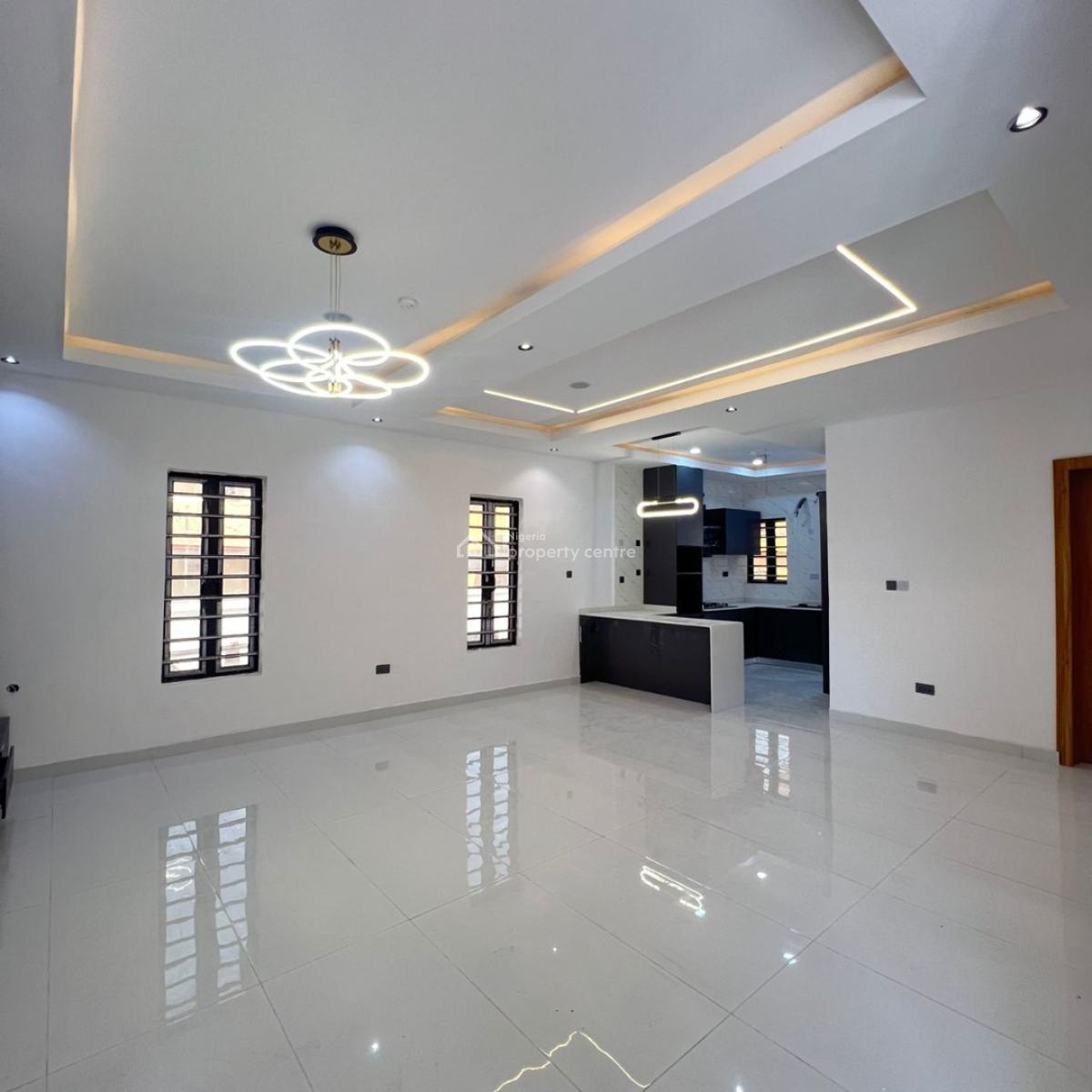 Brandnew 4 Bedroom Fully Detached Duplex with Swimming Pool,all Room, Crown Estate Sangotedo Ajah Shoprite, Sangotedo, Ajah, Lagos, House for Rent