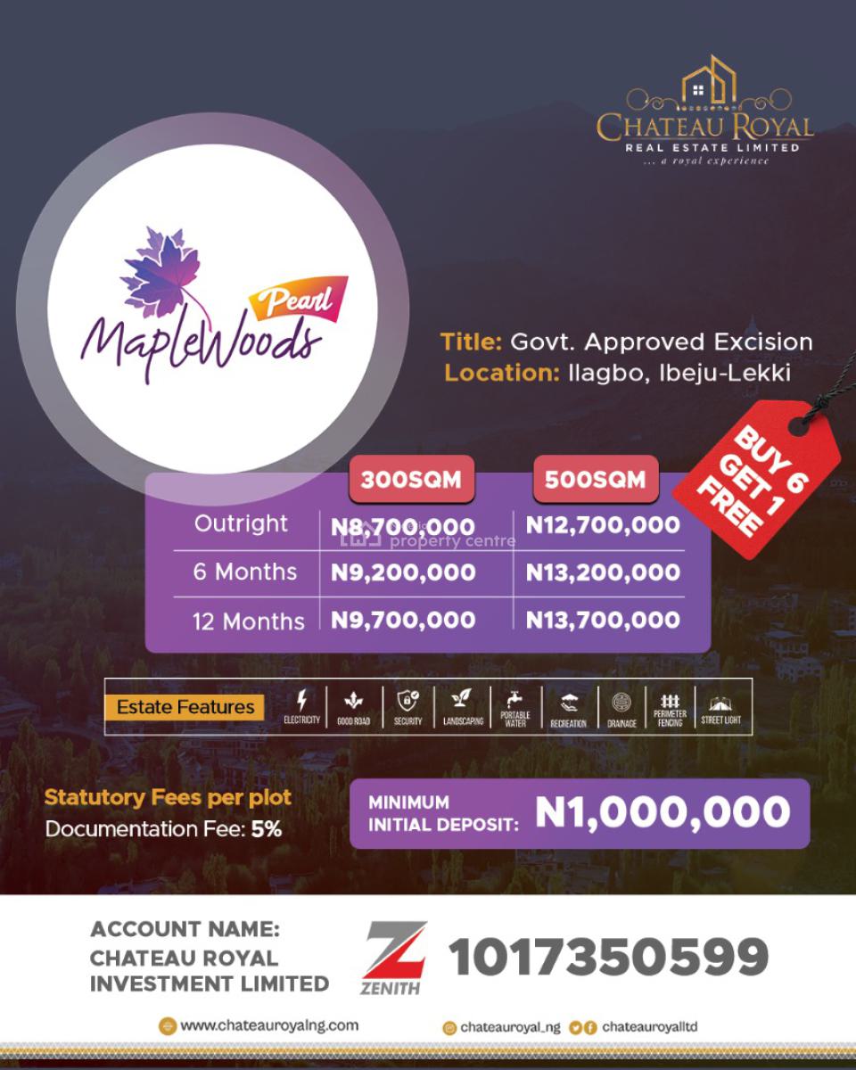 Maplewoods Pearl Buy 6 Get 1 Free, Ilagbo Town, Ibeju Lekki, Lagos, Mixed-use Land for Sale