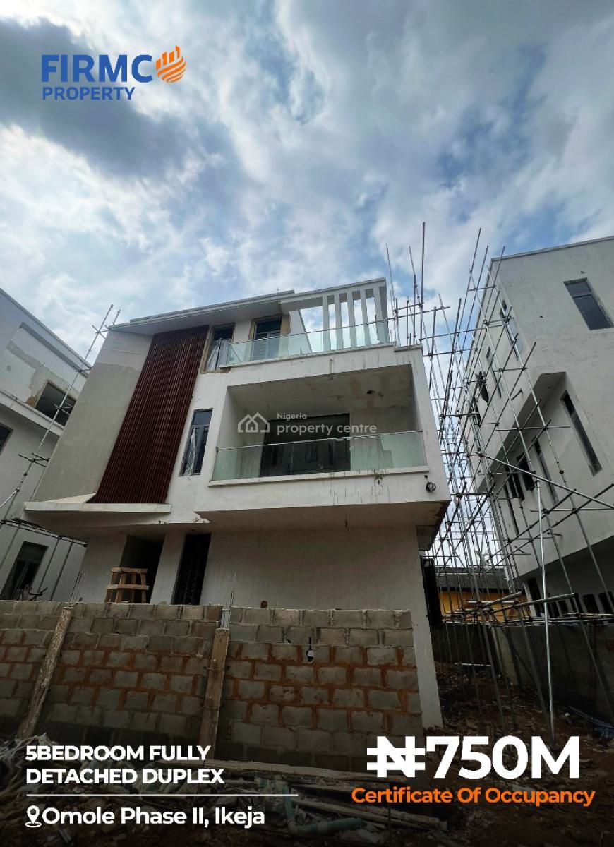 Contemporary 5-bedroom Fully Detached Duplex in Omole Phase 2, Ikeja, Omole Phase 2, Ikeja, Lagos, Detached Duplex for Sale