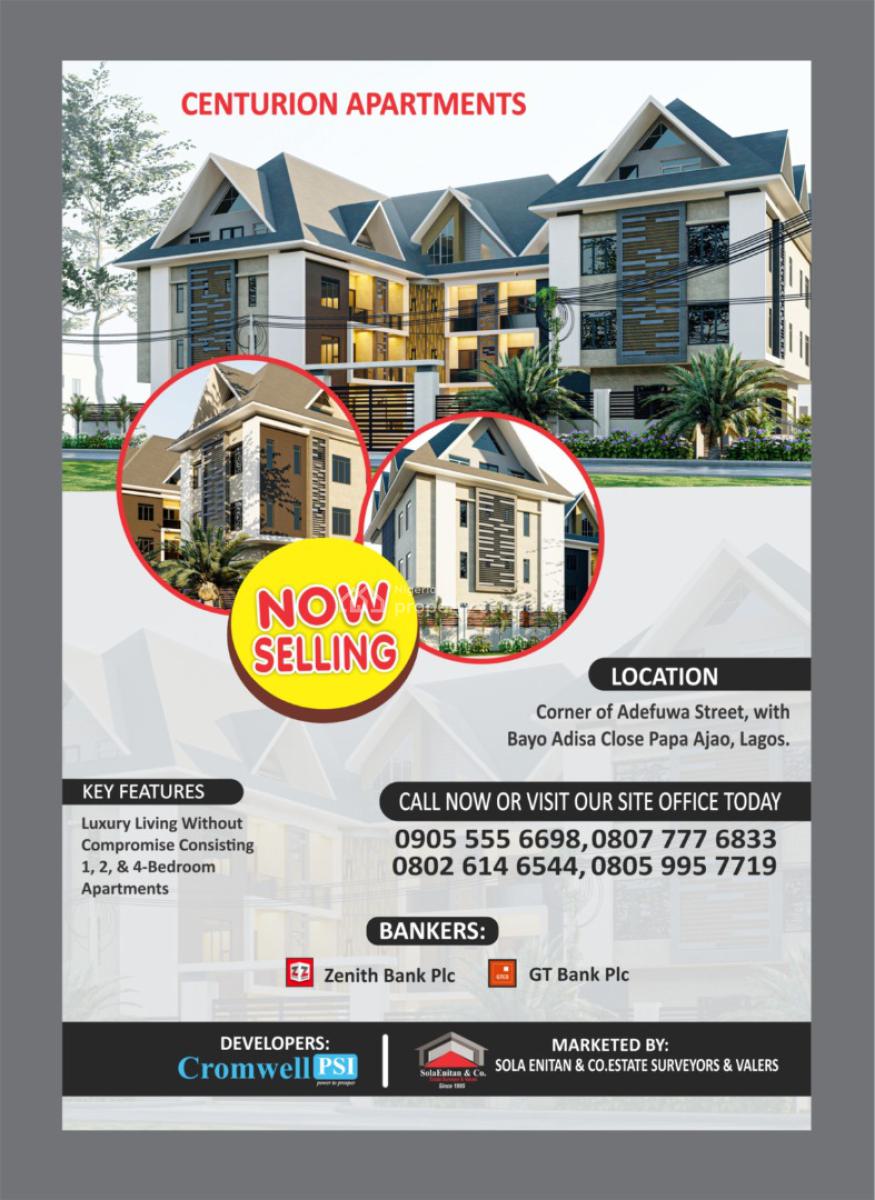 The Centurion Apartments, Bayo Adisa Close/ Adefuwa Street, Off Isolo Road, Papa Ajao, Papa Ajao, Mushin, Lagos, Flat / Apartment for Sale