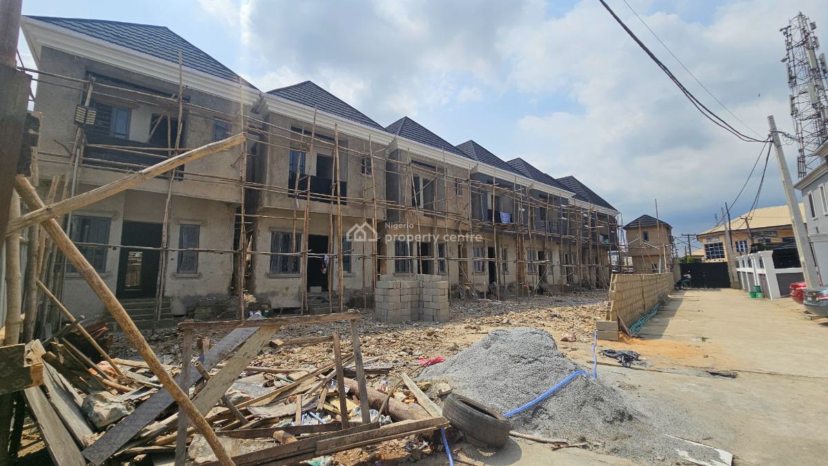 Solid, Carcass and Fantastic 4 Bedroom Terrace Duplex, Ifako, Gbagada, Lagos, Terraced Duplex for Sale