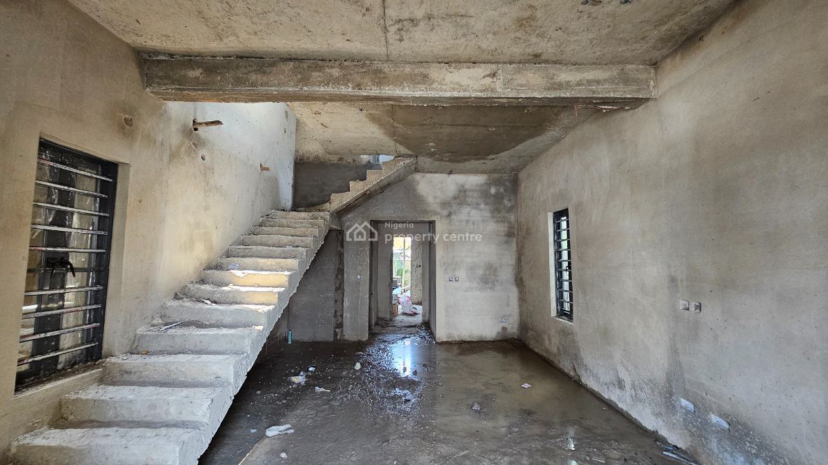 Solid, Carcass and Fantastic 4 Bedroom Terrace Duplex, Ifako, Gbagada, Lagos, Terraced Duplex for Sale