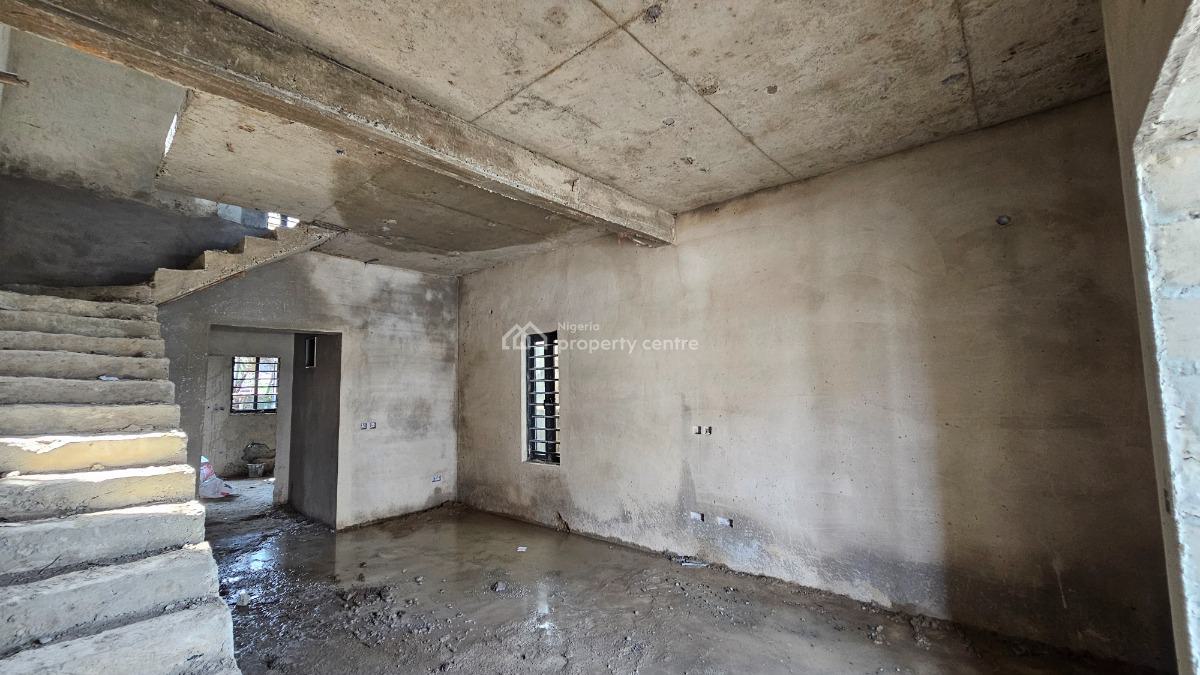 Solid, Carcass and Fantastic 4 Bedroom Terrace Duplex, Ifako, Gbagada, Lagos, Terraced Duplex for Sale