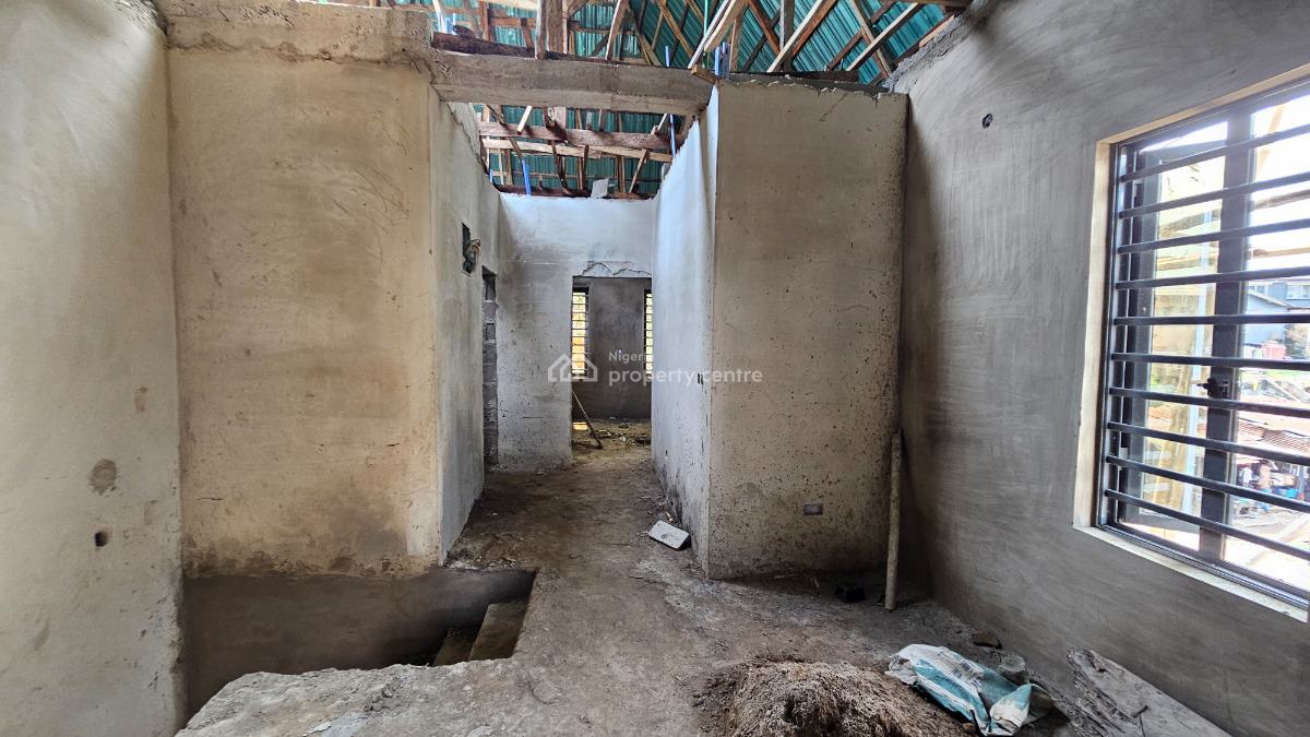 Solid, Carcass and Fantastic 4 Bedroom Terrace Duplex, Ifako, Gbagada, Lagos, Terraced Duplex for Sale