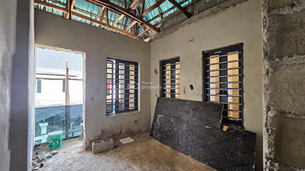 Solid, Carcass and Fantastic 4 Bedroom Terrace Duplex, Ifako, Gbagada, Lagos, Terraced Duplex for Sale