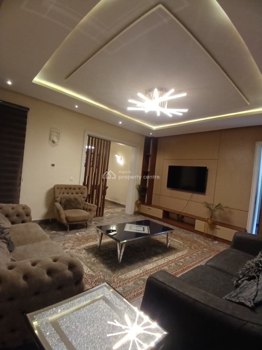 Fully Furnished 4 Bedroom Detached Duplex with 1room Bq, Guzape Abuja Diplomatic Zone, Guzape District, Abuja, Terraced Duplex for Rent