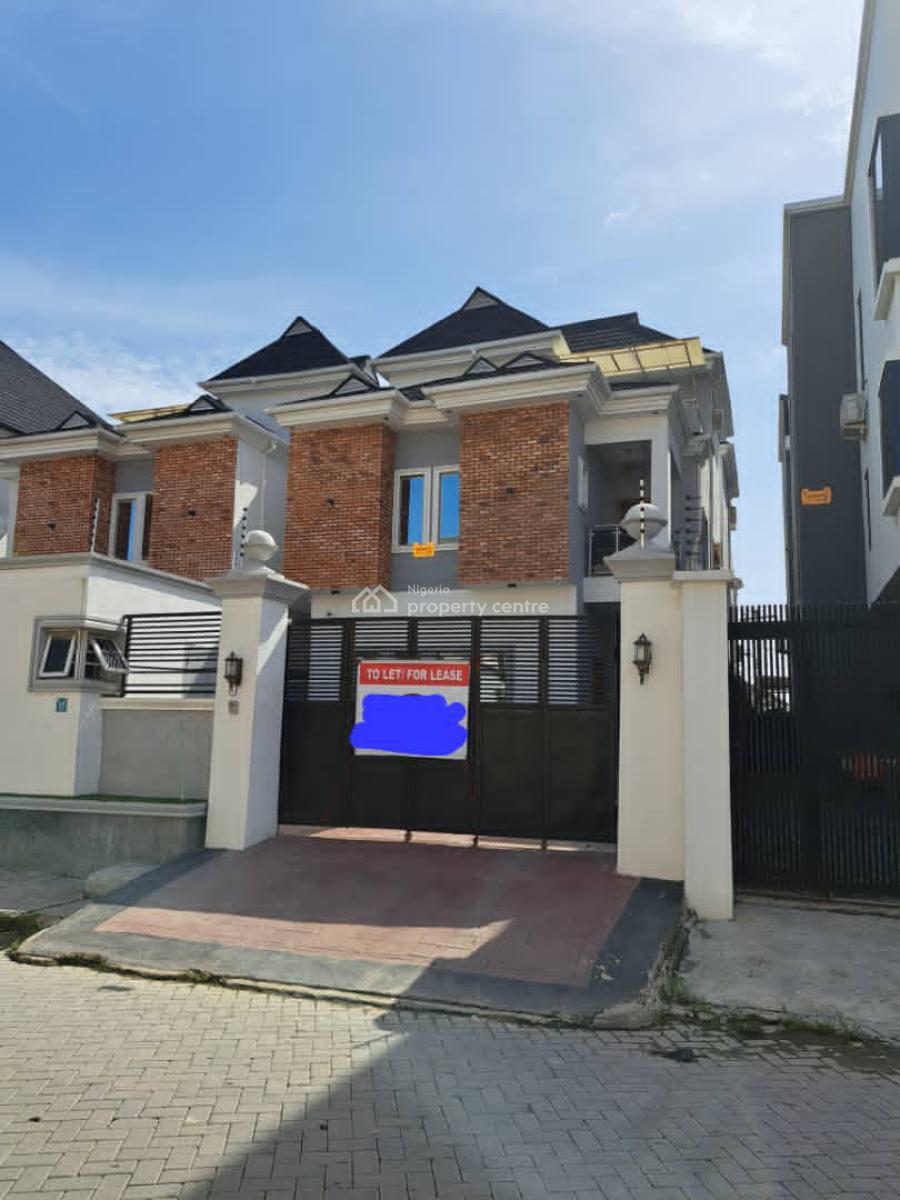 Self Compound 5 Bedroom Semi Detached Duplex with Bq, in an Estate, Osapa, Lekki, Lagos, Semi-detached Duplex for Rent