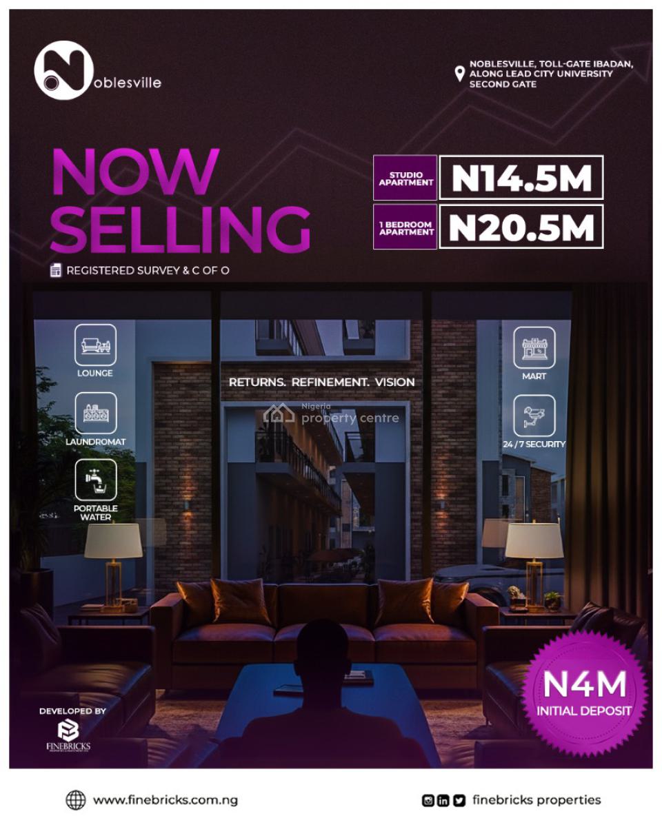 1 Bedroom Apartment for Student Hostel, Lagos-ibadan Expressway | Next to Lead City University, Ibadan, Oyo, Mini Flat (room and Parlour) for Sale