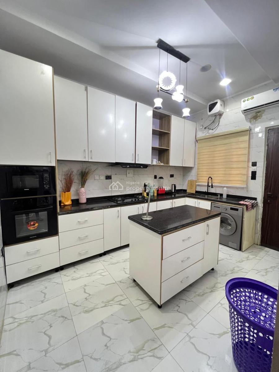 Fully Furnished 4 Bedroom Terrace with a Bq, Ikate, Lekki, Lagos, Terraced Duplex for Rent