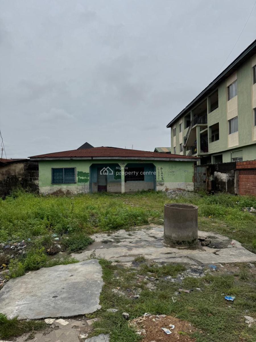 Demolishable House on a Full Plot of Land, Good for Residential Or Commercial, Ijesha, Lagos, Block of Flats for Sale