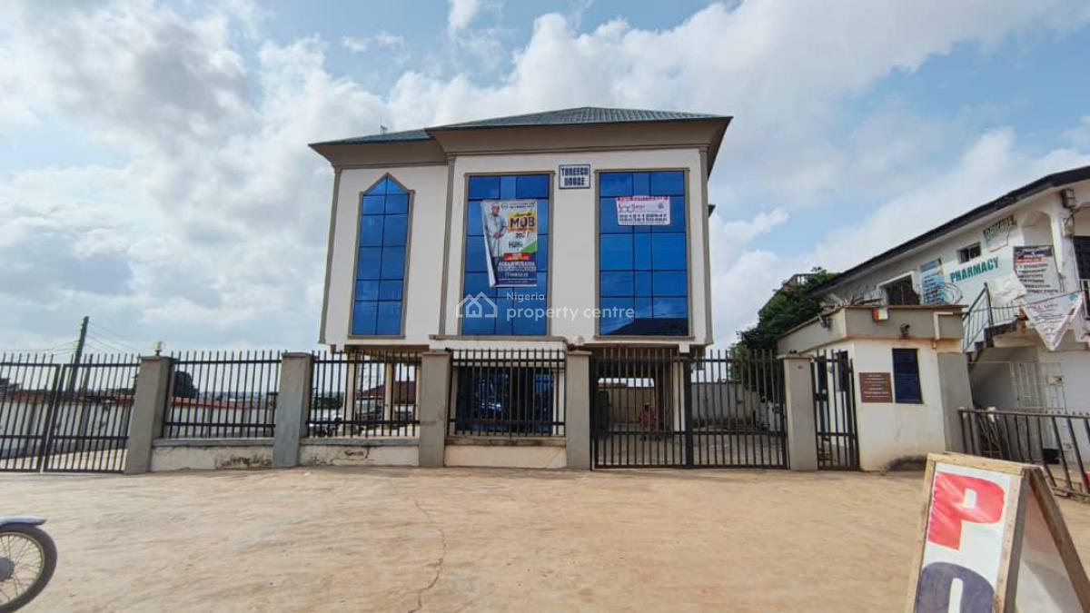 Commercial Property on 3 Floors on 2 Plots of Land By Major  Bus Stop, Giwa Bus Stop,  Along Akute Ijoko Road, Oke-aro, Ogun, Plaza / Complex / Mall for Rent