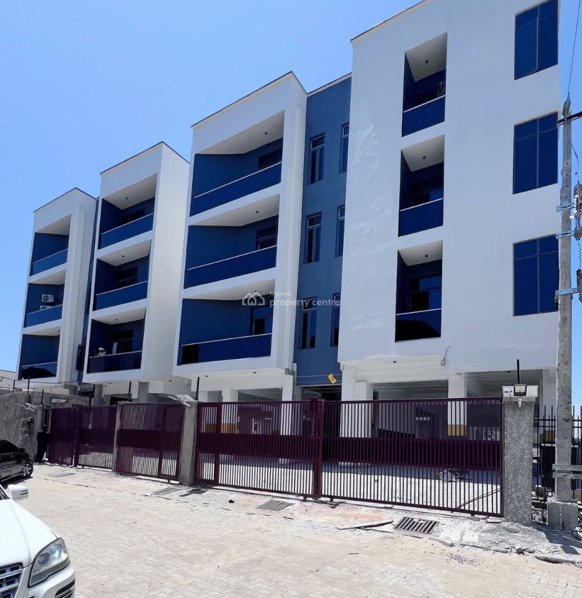 Service 2 Bedroom Apartments, Chevron Tollgate, Lekki Phase 2, Lekki, Lagos, Block of Flats for Sale