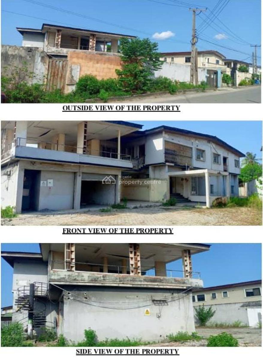 Demolishable 7 Bedroom Detached House with Two Rooms on 1,058 Sqmtrs, Off Coker Road, Ilupeju, Lagos, Detached Duplex for Sale
