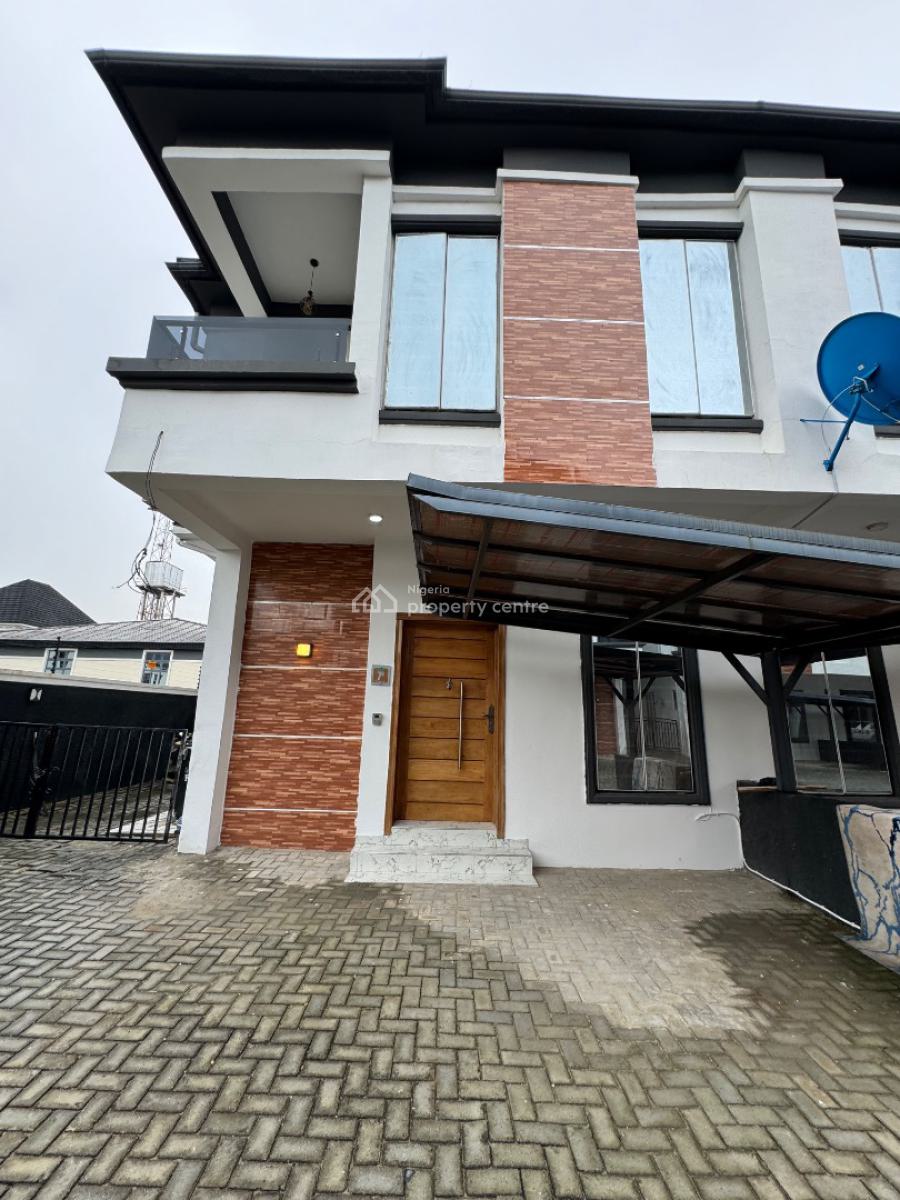 Massive Fully Furnished 4 Bedroom, Directly Opposite Chevron, Lekki, Lagos, Semi-detached Duplex for Rent
