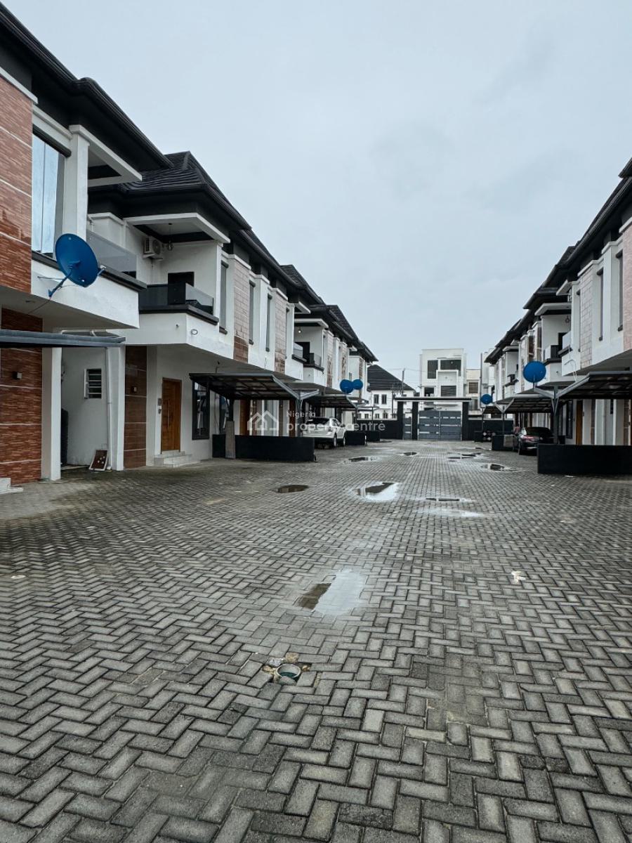 Massive Fully Furnished 4 Bedroom, Directly Opposite Chevron, Lekki, Lagos, Semi-detached Duplex for Rent