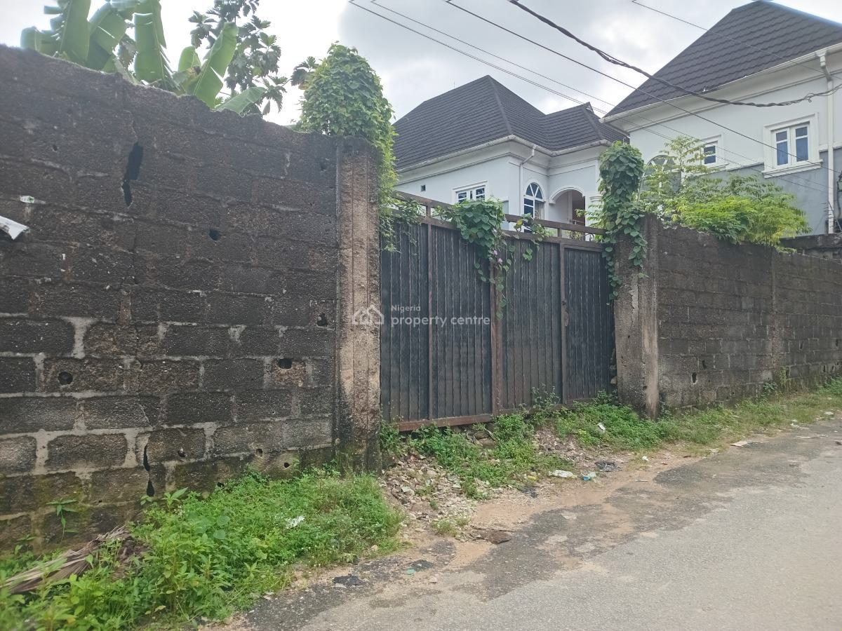 Well Located Corner Pieces of Two Plots of Land Fenced and Gated, Woji, Port Harcourt, Rivers, Residential Land for Sale