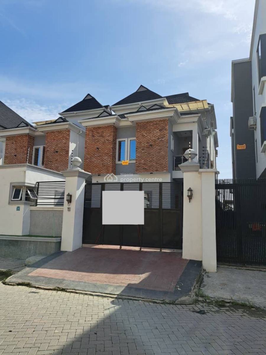 Self Serviced 5 Bedroom Semi Detached Duplex with Bq, Osapa, Lekki, Lagos, Semi-detached Duplex for Rent