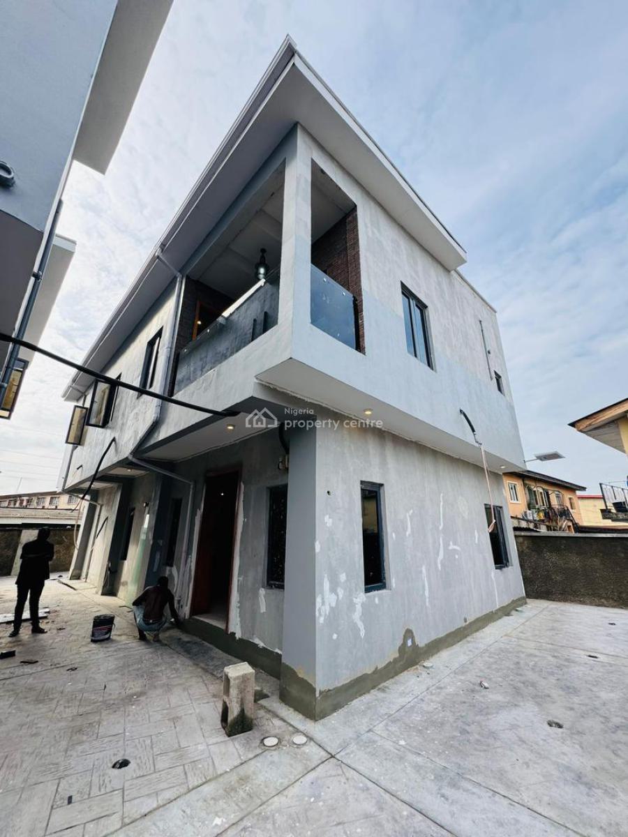Newly Built 4 Bedroom Detached Duplex with Bq, Off Adelabu, Surulere, Lagos, Detached Duplex for Sale