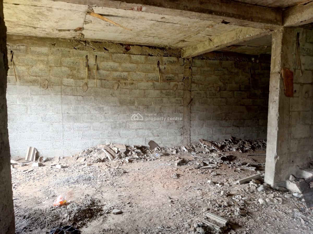 Spacious 4 Bedroom Semi Detached Carcass with Attached Bq, River Park Estate, Lugbe District, Abuja, Semi-detached Duplex for Sale