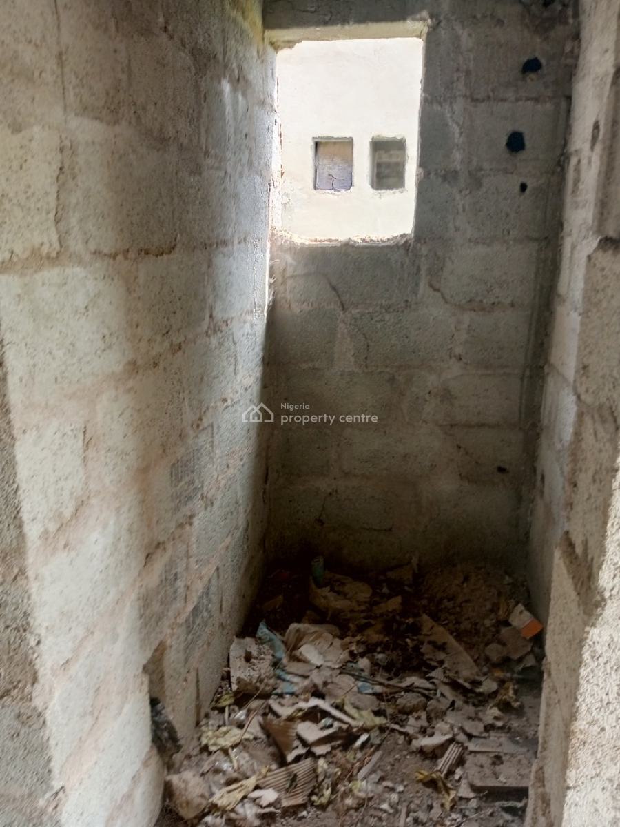 Spacious 4 Bedroom Semi Detached Carcass with Attached Bq, River Park Estate, Lugbe District, Abuja, Semi-detached Duplex for Sale