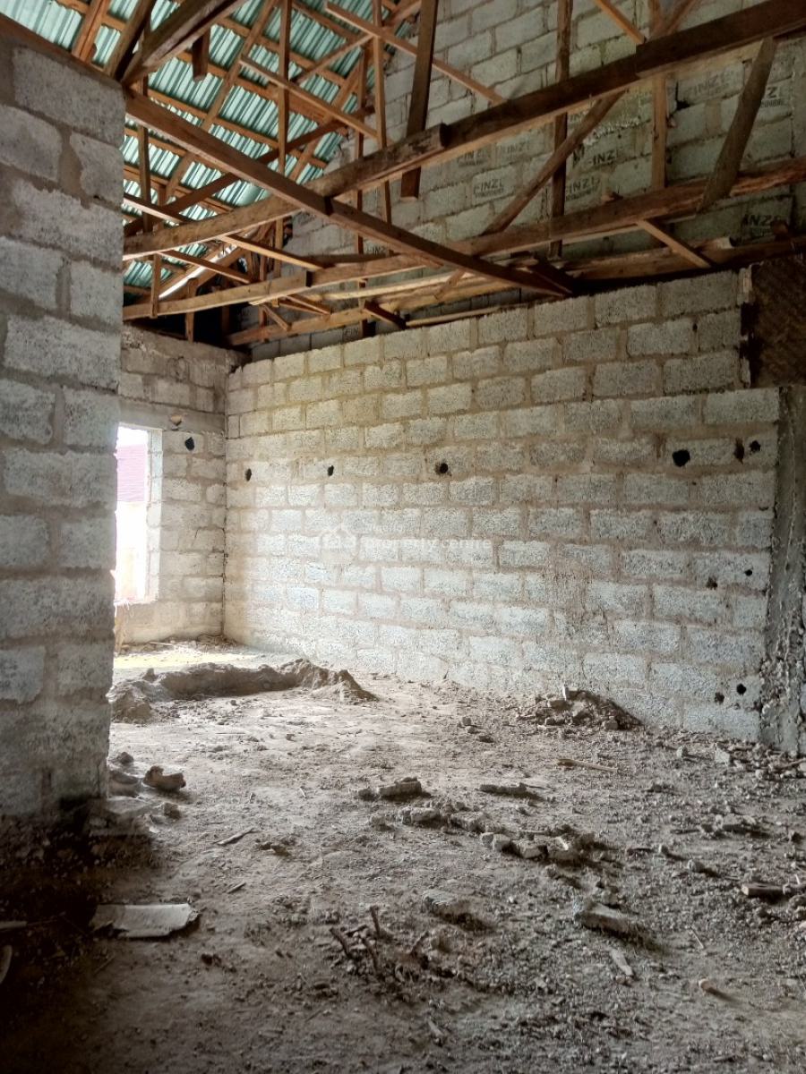 Spacious 4 Bedroom Semi Detached Carcass with Attached Bq, River Park Estate, Lugbe District, Abuja, Semi-detached Duplex for Sale