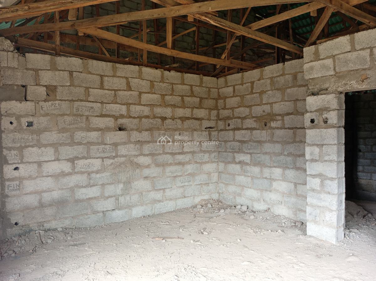 Spacious 4 Bedroom Semi Detached Carcass with Attached Bq, River Park Estate, Lugbe District, Abuja, Semi-detached Duplex for Sale