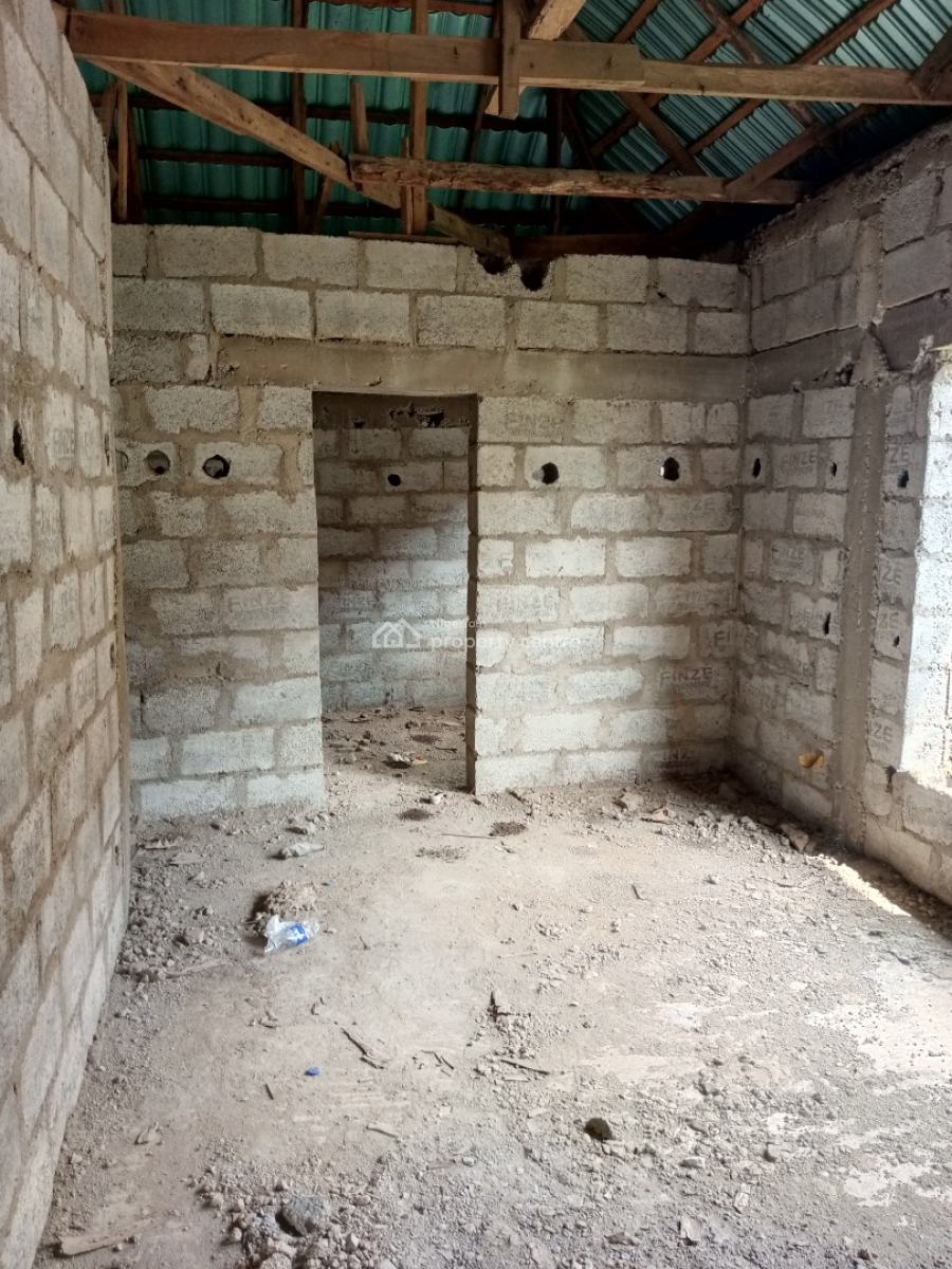 Spacious 4 Bedroom Semi Detached Carcass with Attached Bq, River Park Estate, Lugbe District, Abuja, Semi-detached Duplex for Sale