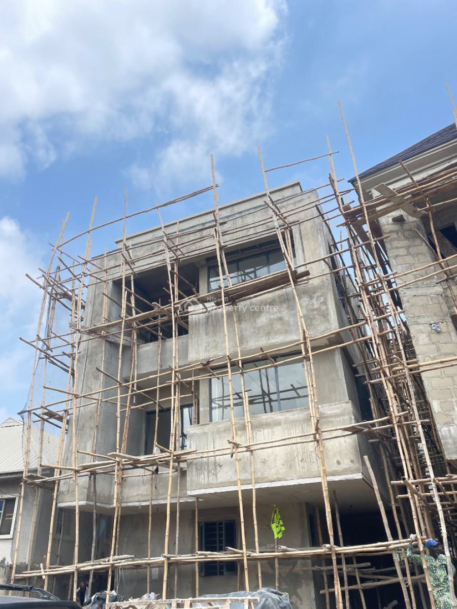 Exquisite 1 Bedroom Apartment Carcass, Nathan Road, Surulere, Lagos, Block of Flats for Sale