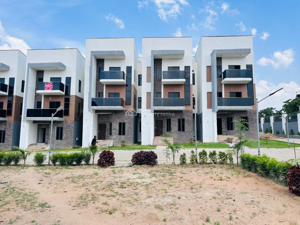 Newly Built 4 Bedroom Terrace Duplex with Bq, Life Camp, Abuja, Terraced Duplex for Sale