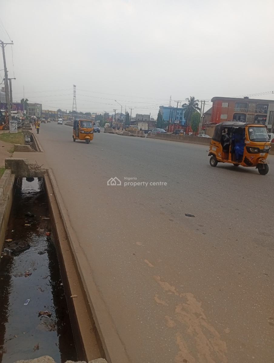 3 Plots of Land Facing Road, Along Abeokuta Express Way, Abule Egba, Agege, Lagos, Commercial Land for Sale