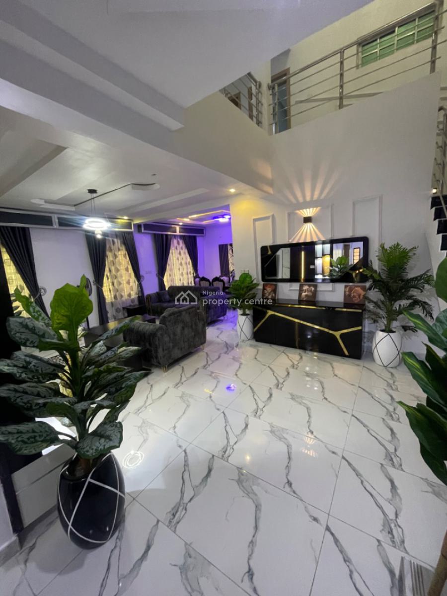 Luxury Furnished 4 Bedroom Duplex with Pool, Gym, & Tennis Court, Lbs, Ajah, Lagos, Semi-detached Duplex Short Let