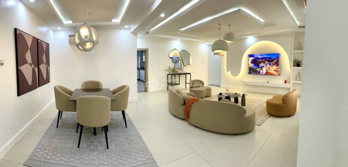 3 Bedroom Luxe Modern High Rise Apartment with Pool, Ikoyi, Lagos, Flat / Apartment Short Let