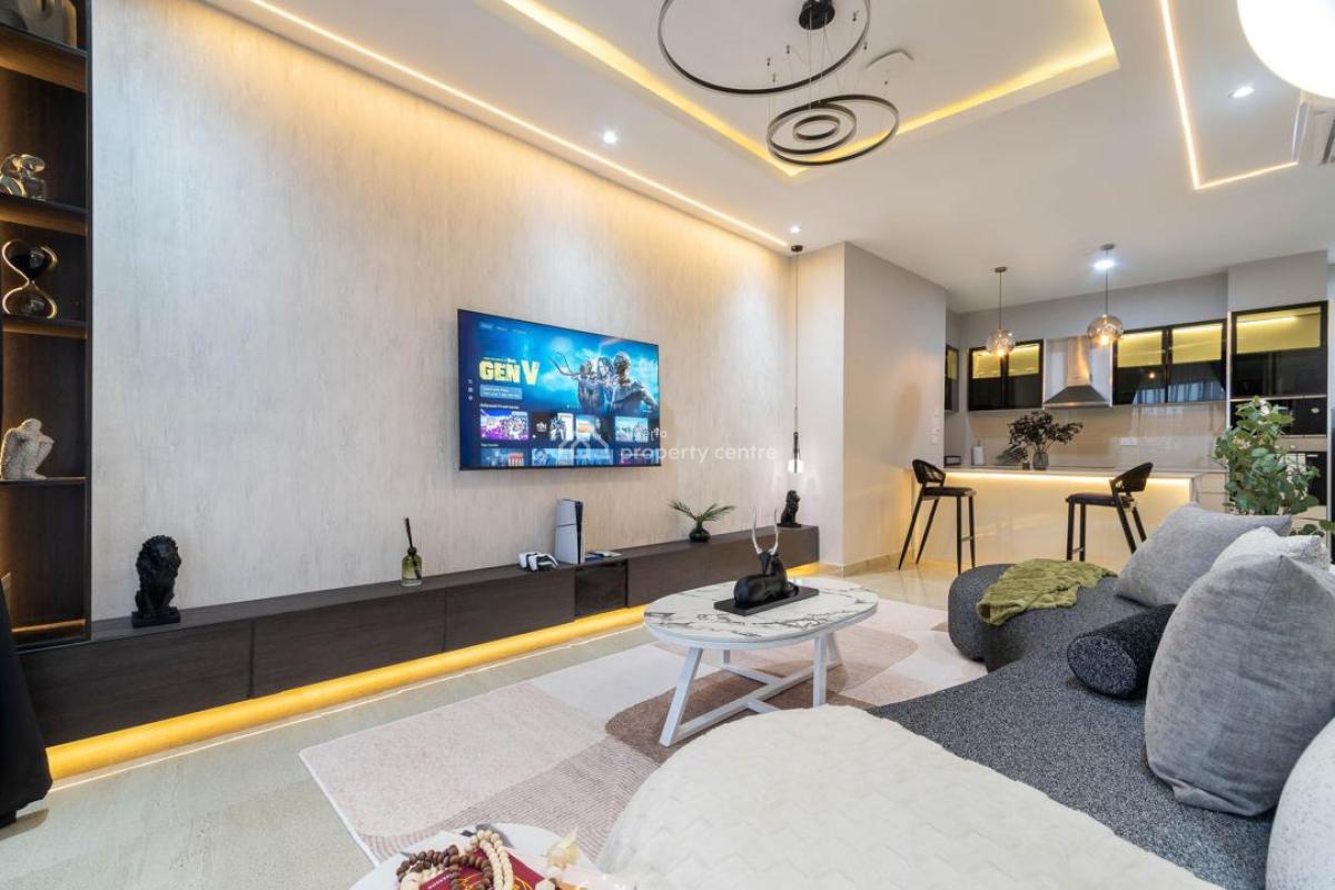 Spacious Living Room 2 Bedroom Apartment, Lekki Phase 1, Lekki, Lagos, Flat / Apartment Short Let