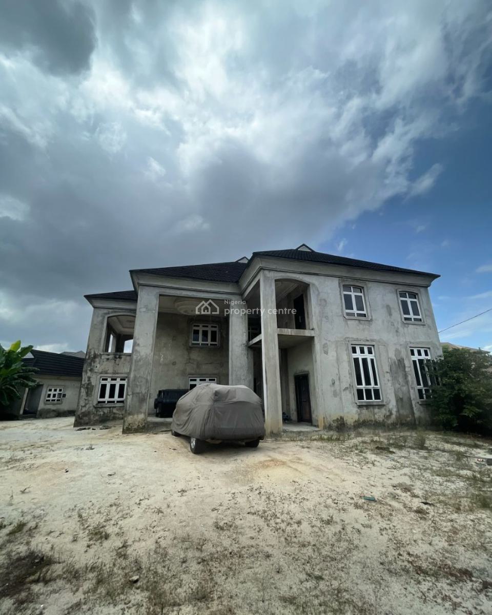 85% Complete 5 Bedroom Detached Mansion on 3 Plots of Land, Peter Odili Road, Trans Amadi, Port Harcourt, Rivers, Detached Duplex for Sale