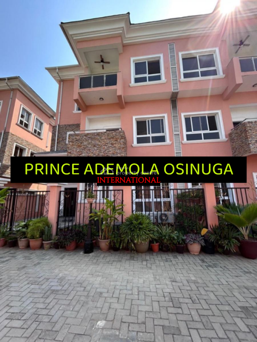 Luxury 5 Bedroom Semi Detached House + Bq, Osbourne Phase 2 Estate Ikoyi, Osborne, Ikoyi, Lagos, Semi-detached Duplex for Rent