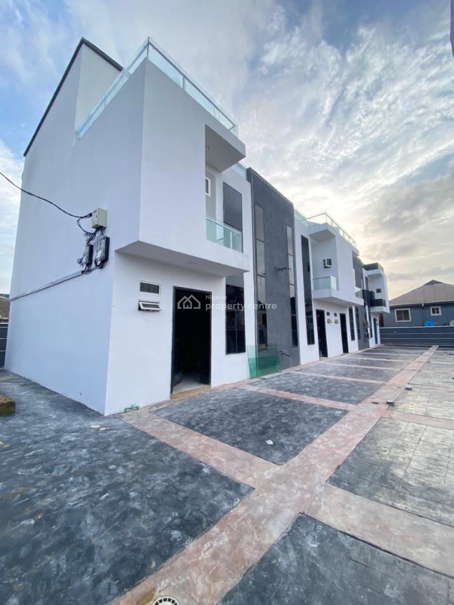 New 4 Bedroom Terraced Duplex. Video Available, Ajao Estate Axis, Isolo, Lagos, Terraced Duplex for Sale