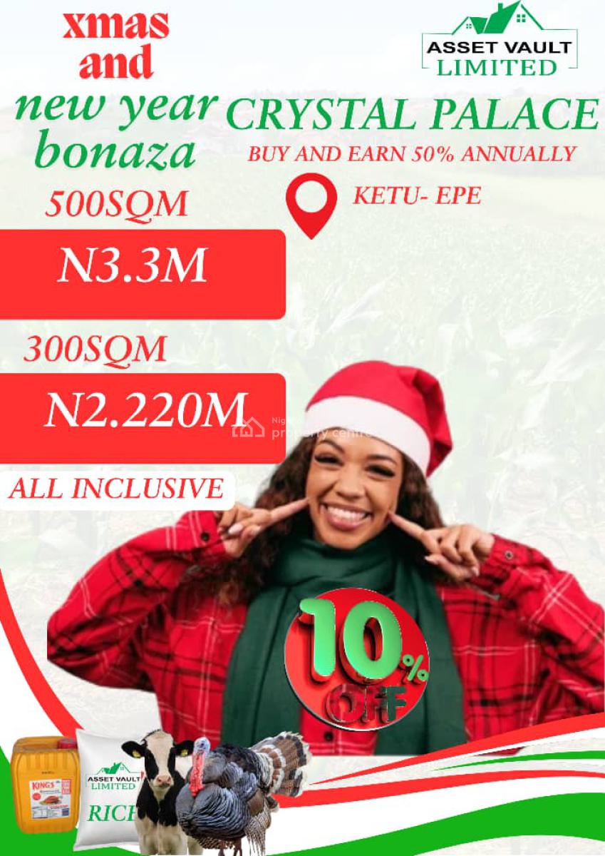 Affordable Land in a Serene Environment, Crystal Palace Estate Ketu, Epe, Lagos, Commercial Land for Sale