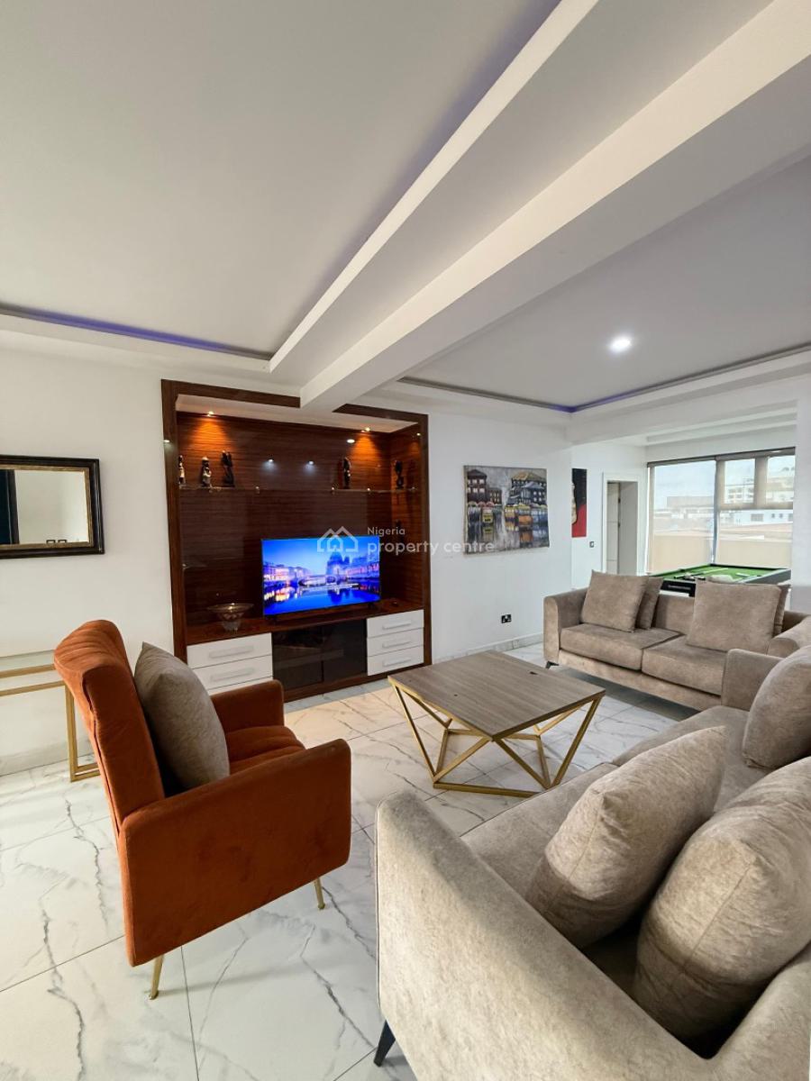 Luxury 2 Bedroom Penthouse with Gym, Snooker & Rooftop Lounge, Ikate Elegushi, Lekki, Lagos, Flat / Apartment Short Let