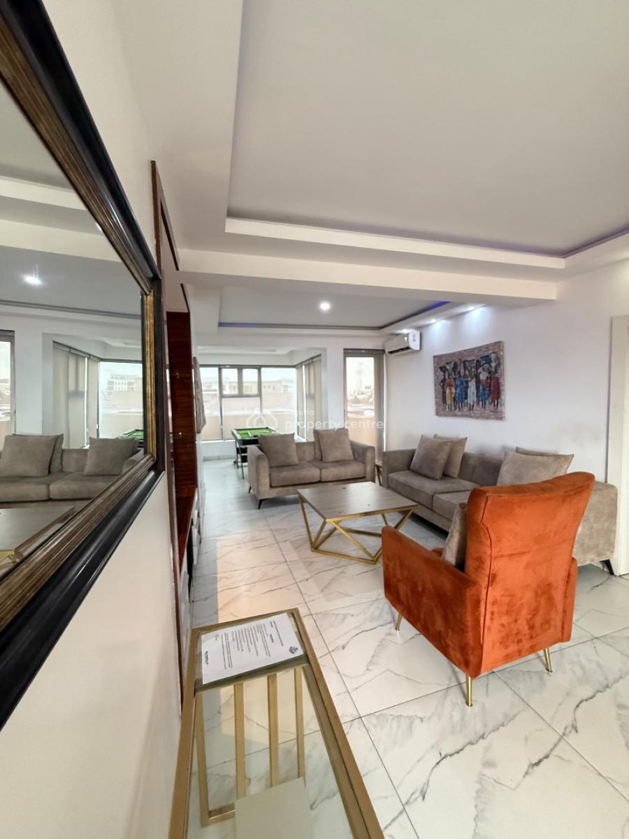Luxury 2 Bedroom Penthouse with Gym, Snooker & Rooftop Lounge, Ikate Elegushi, Lekki, Lagos, Flat / Apartment Short Let