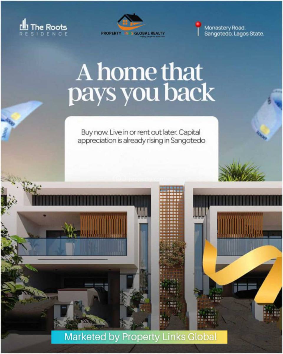 Classic and Well Built 3 Bedroom Terrace Duplex with Bq, Sangotedo, Ajah, Lagos, Terraced Duplex for Sale