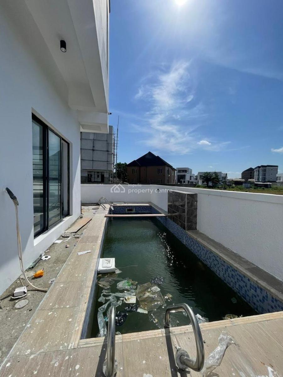 Amazing 5 Bedroom Fully Detached Duplex with a Pool,bq, Ajah, Lagos, House for Sale