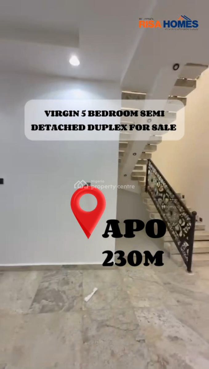 5bedroom Semi-detached Duplex, Close to Christland Academy, Apo, Abuja, Semi-detached Duplex for Sale