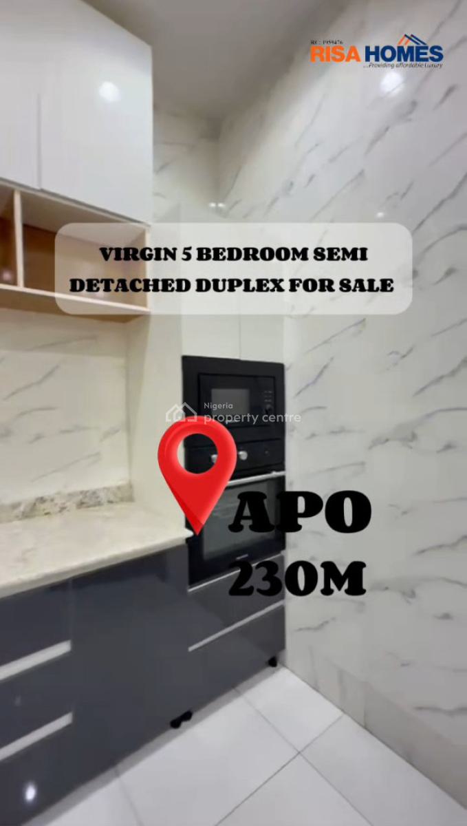 5bedroom Semi-detached Duplex, Close to Christland Academy, Apo, Abuja, Semi-detached Duplex for Sale