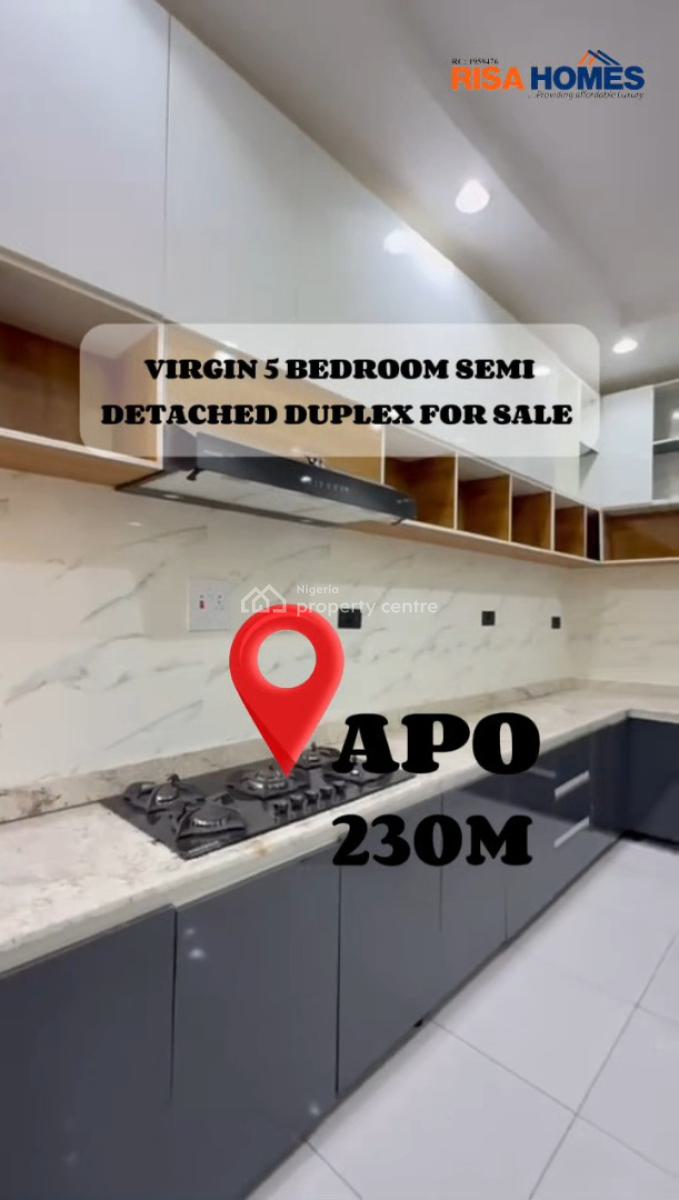 5bedroom Semi-detached Duplex, Close to Christland Academy, Apo, Abuja, Semi-detached Duplex for Sale