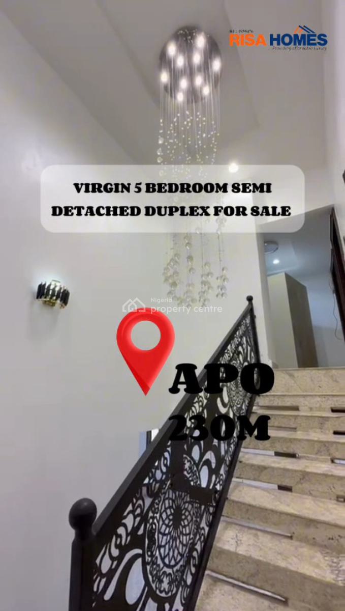 5bedroom Semi-detached Duplex, Close to Christland Academy, Apo, Abuja, Semi-detached Duplex for Sale