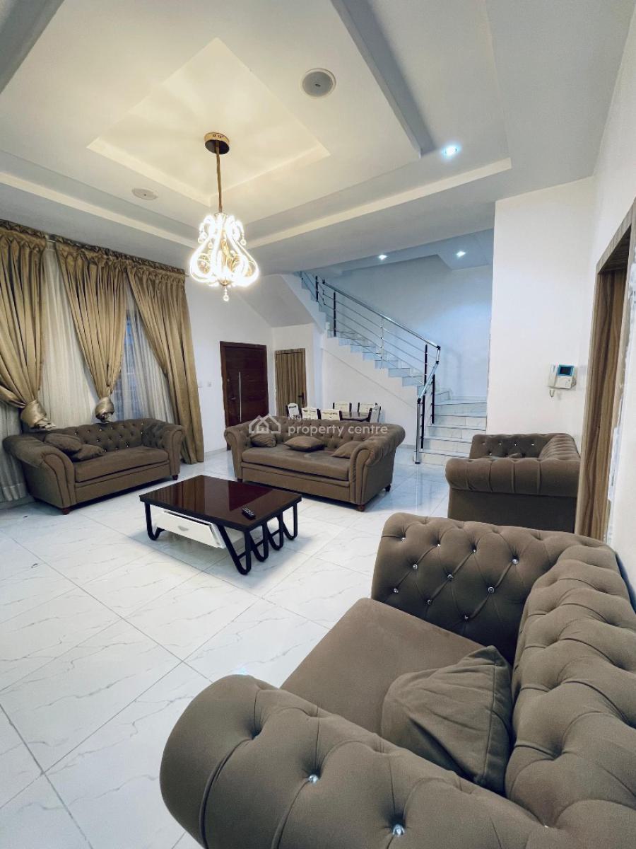 Luxury 4 Bedroom Furnished Terrace Duplex, Chevron Drive, Lekki, Lagos, Terraced Duplex for Rent