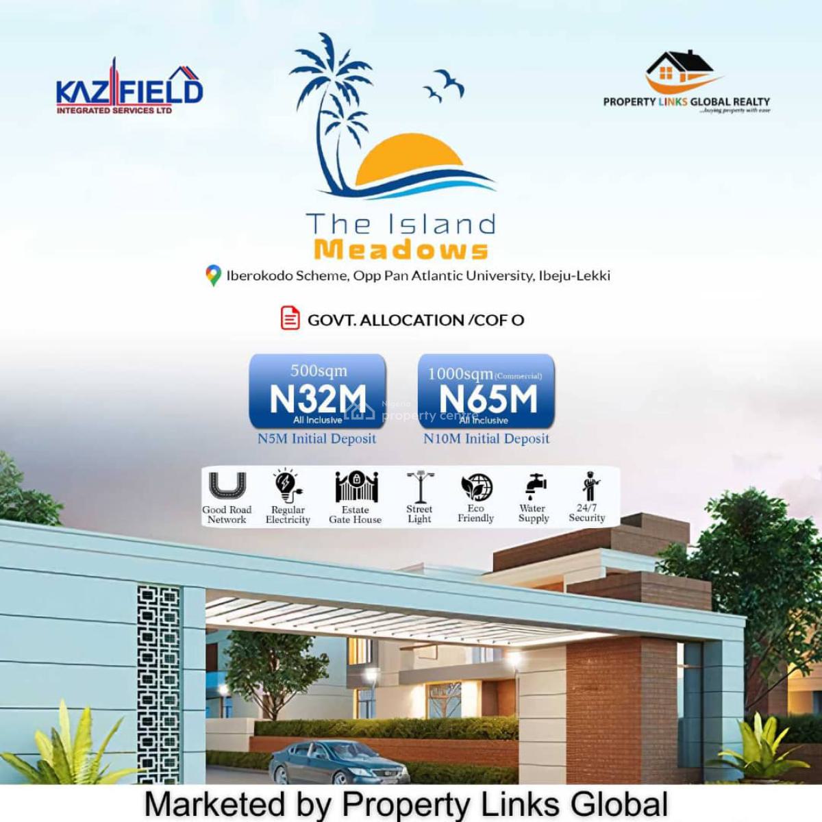 Affordable Buy and Build Land Land with C of O, The Island Meadows Iberokodo, Ibeju Lekki, Lagos, Residential Land for Sale