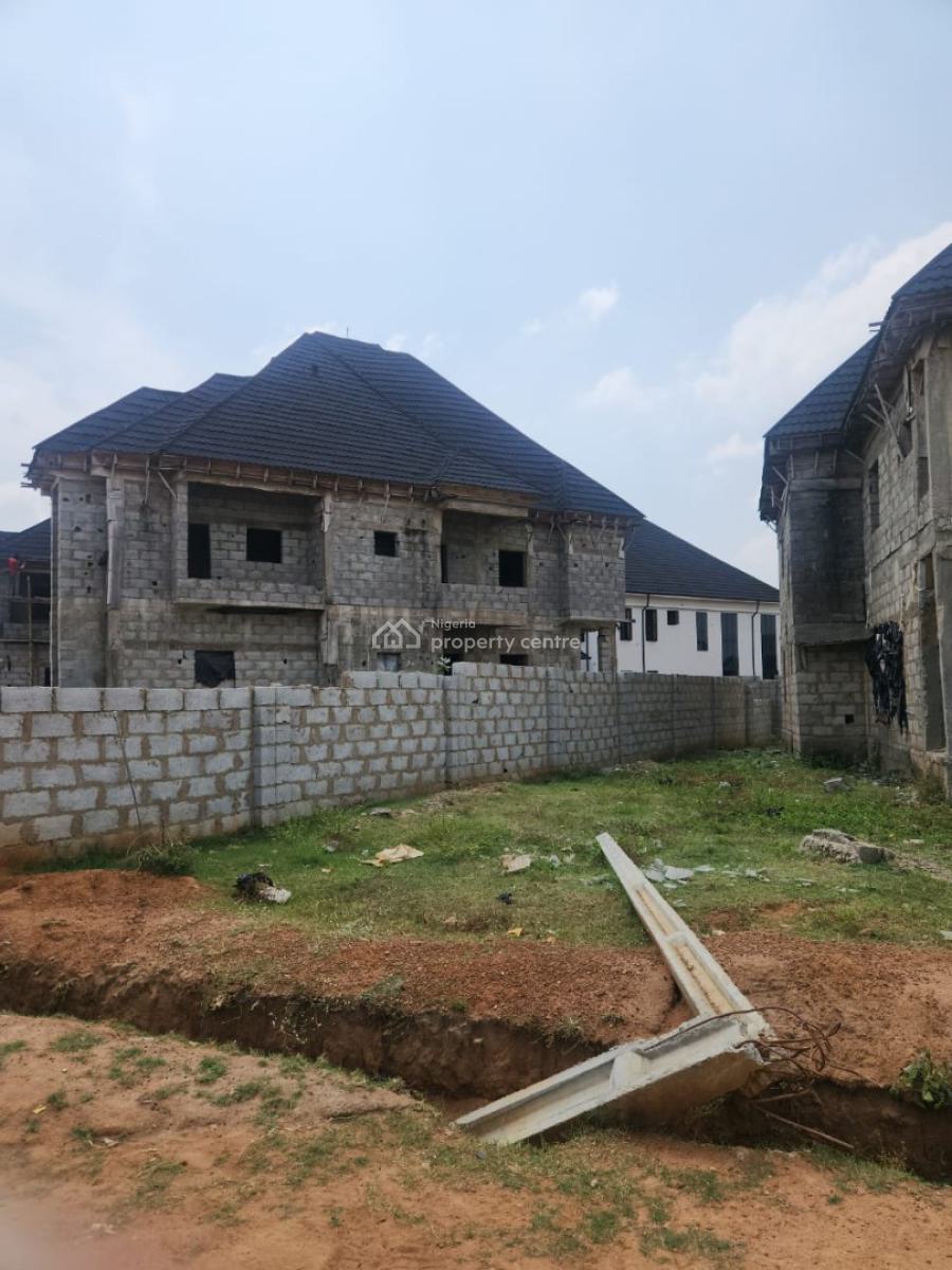 Carcass 5 Bedroom Fully Detached Duplex, Lugbe District, Abuja, Detached Duplex for Sale