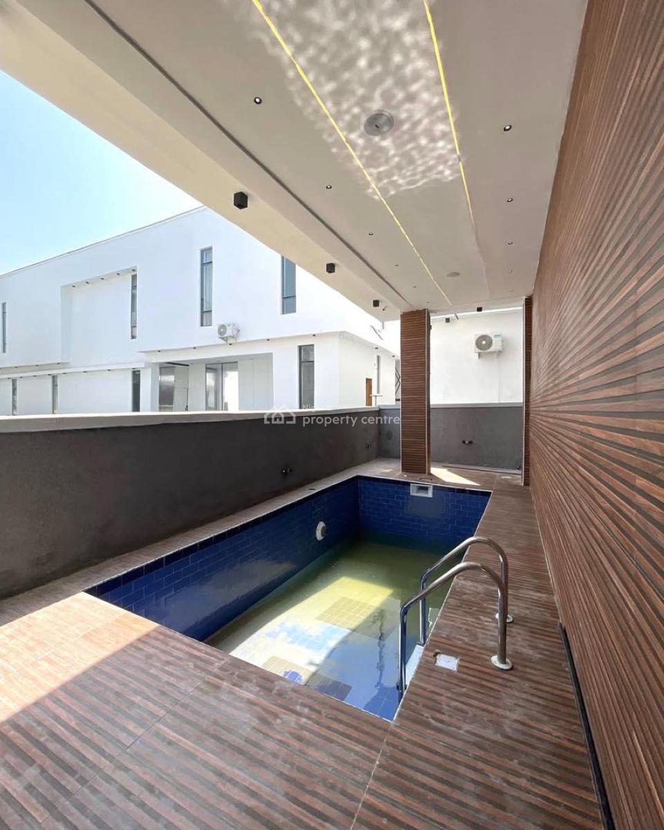 Elegant 5 Bedroom Duplex with a Bq, Pool in an Estate, Chevron, Lekki, Lagos, House for Sale